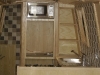 You can just about see the hob and the sink.