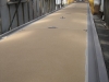 Sand has been applied to the roof