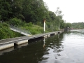 Empty moorings at Stoke Bardolph