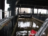 Entering the caisson